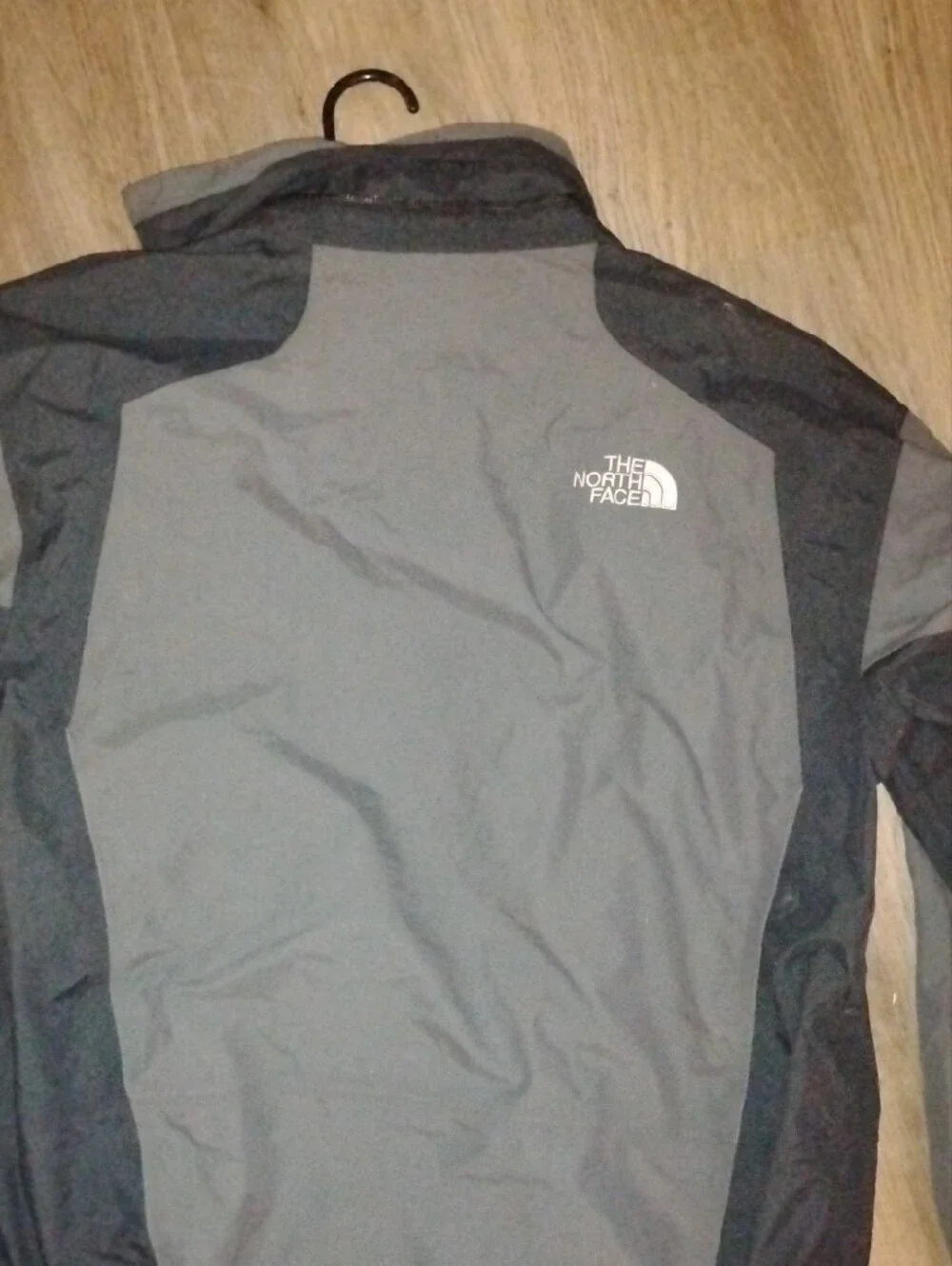 The North Face Men’s Gray and Black Raincoat